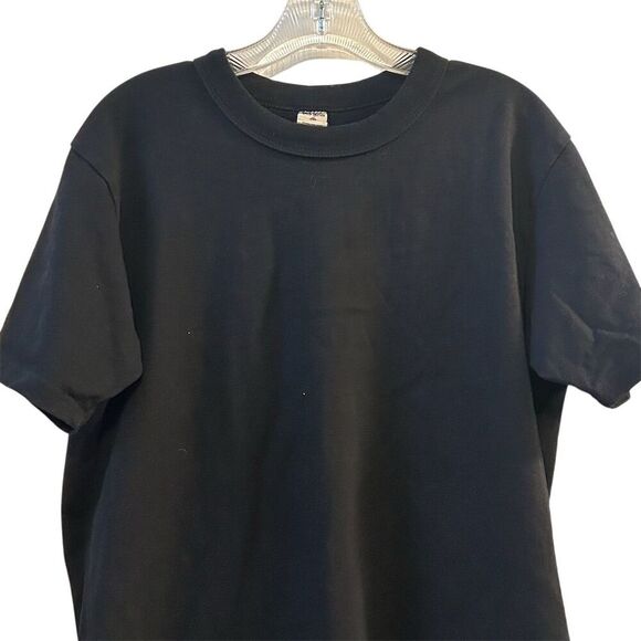 Bob Dong Men's Black Crew Neck T-Shirt Size 42 Solid Casual - Picture 2 of 6